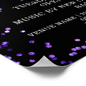 マルディグラパーティーグリッターイベント ポスター (角)