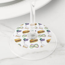 マルディグラパーティービーズベイグネットポーボーイマスク