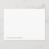 マルディグラビーズはがき招待状テンプレート インビテーションポストカード (裏面)