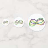 マルディグラビーズキングケーキニューオーリンズカーニバル コンフェッティ (裏面)