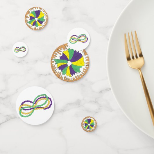 マルディグラビーズキングケーキニューオーリンズカーニバル コンフェッティ (グループ)