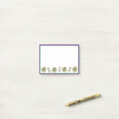 マルディグラビーズキングケーキニューオーリンズカーニバル ポストイット (デスク上)