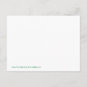 マルディグラビーズグリーンパーティーポストカード招待状 インビテーションポストカード (裏面)