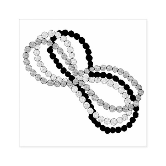 マルディグラビーズネックレスストランドニューオーリンズNOLA ラバースタンプ (インプリント)