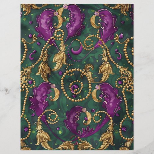 マルディグラビーズフェスティバルスクラップブック紙 (正面)