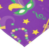 マルディグラビーズマスクスターグリーンゴールデンパープル テーブルクロス (アングル)