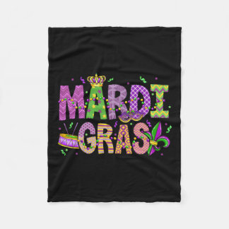 マルディグラビーズ顔マスク羽毛帽子メンズ女性 フリースブランケット