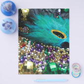 マルディグラビーズ&グリーンフェザーマスク チラシ (シングル)