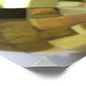 マルディグラビーズ&グリーンマスクポスターアートプリント ポスター (角)