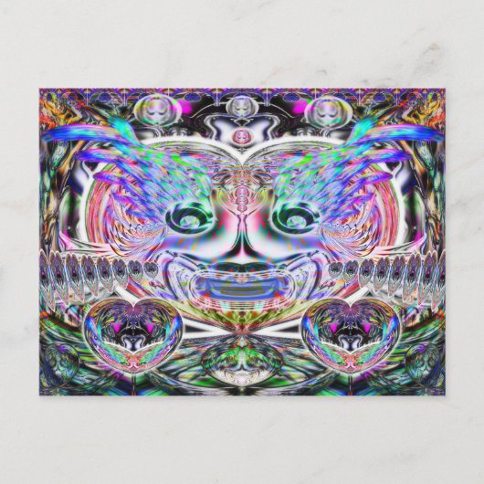 マルディグラピエロはがき ポストカード (正面)