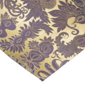 マルディグラフェイクス金ゴールドパープルニューオーリンズ ショートテーブルランナー (コーナー)