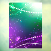 マルディグラフェスティバルパープルバックグラウンド ウィンドウサイン (シート3)