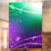 マルディグラフェスティバルパープルバックグラウンド ウィンドウサイン (シート2)