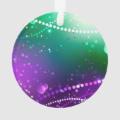 マルディグラフェスティバルパープルバックグラウンド オーナメント (裏面)