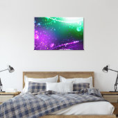 マルディグラフェスティバルパープルバックグラウンド キャンバスプリント (インサイチュ (寝室))