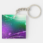 マルディグラフェスティバルパープルバックグラウンド キーホルダー (裏面)