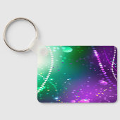 マルディグラフェスティバルパープルバックグラウンド キーホルダー (裏面)