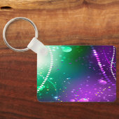 マルディグラフェスティバルパープルバックグラウンド キーホルダー (裏面)
