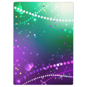 マルディグラフェスティバルパープルバックグラウンド クリップボード (裏面)