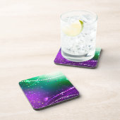 マルディグラフェスティバルパープルバックグラウンド コースター (右側)