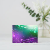 マルディグラフェスティバルパープルバックグラウンド コーリングカード (スタンド正面)