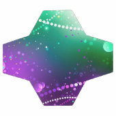 マルディグラフェスティバルパープルバックグラウンド サッカーボール (フラット)