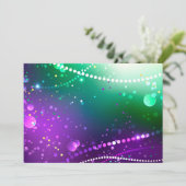 マルディグラフェスティバルパープルバックグラウンド サンキューカード (スタンド正面)