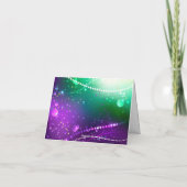 マルディグラフェスティバルパープルバックグラウンド シーズンカード (裏面)