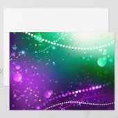 マルディグラフェスティバルパープルバックグラウンド シーズンカード (正面/裏面)