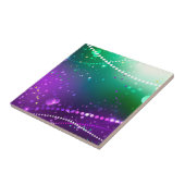 マルディグラフェスティバルパープルバックグラウンド タイル (側面)