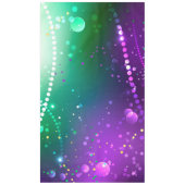 マルディグラフェスティバルパープルバックグラウンド テーブルクロス (正面)