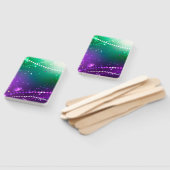 マルディグラフェスティバルパープルバックグラウンド ハンドファン (組立なし)