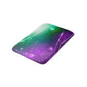 マルディグラフェスティバルパープルバックグラウンド バスマット (アングル)