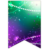 マルディグラフェスティバルパープルバックグラウンド バンティングフラッグ (第3の旗)