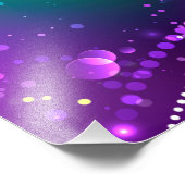 マルディグラフェスティバルパープルバックグラウンド フォトプリント            (角)