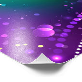 マルディグラフェスティバルパープルバックグラウンド フォトプリント            (角)