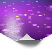 マルディグラフェスティバルパープルバックグラウンド フォトプリント            (角)