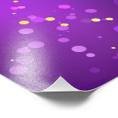 マルディグラフェスティバルパープルバックグラウンド フォトプリント            (角)