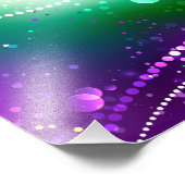 マルディグラフェスティバルパープルバックグラウンド フォトプリント            (角)