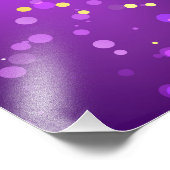 マルディグラフェスティバルパープルバックグラウンド フォトプリント            (角)