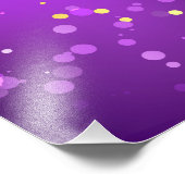 マルディグラフェスティバルパープルバックグラウンド フォトプリント            (角)