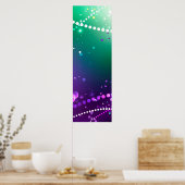 マルディグラフェスティバルパープルバックグラウンド ポスター (キッチン)