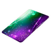 マルディグラフェスティバルパープルバックグラウンド マグネット (左側)