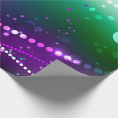 マルディグラフェスティバルパープルバックグラウンド ラッピングペーパー (角)