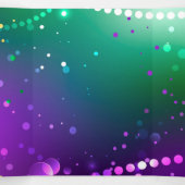 マルディグラフェスティバルパープルバックグラウンド 三つ折りカード (内部中)