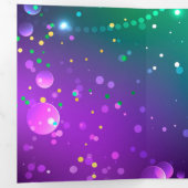 マルディグラフェスティバルパープルバックグラウンド 三つ折りプログラム (内部最初)