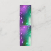 マルディグラフェスティバルパープルバックグラウンド 予約カード (外部開封)