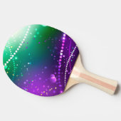 マルディグラフェスティバルパープルバックグラウンド 卓球ラケット (横)
