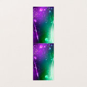 マルディグラフェスティバルパープルバックグラウンド 名刺 (外部フラット)