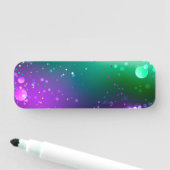 マルディグラフェスティバルパープルバックグラウンド 名札 (インサイチュ)